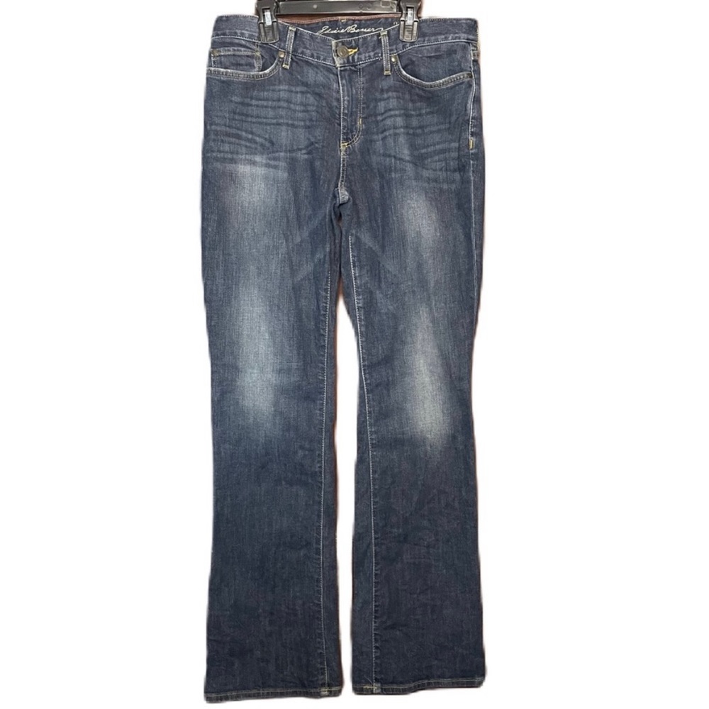 Eddie Bauer Women’s Blue Stretch Denim Mid Rise Bootcut Jeans Size 10